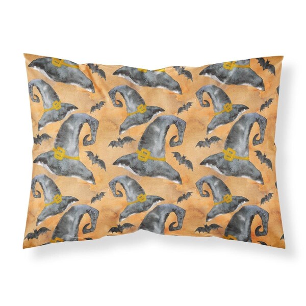 Carolines Treasures Carolines Treasures BB7523PILLOWCASE Watecolor Halloween Witches Hat Fabric Standard Pillowcase BB7523PILLOWCASE - main